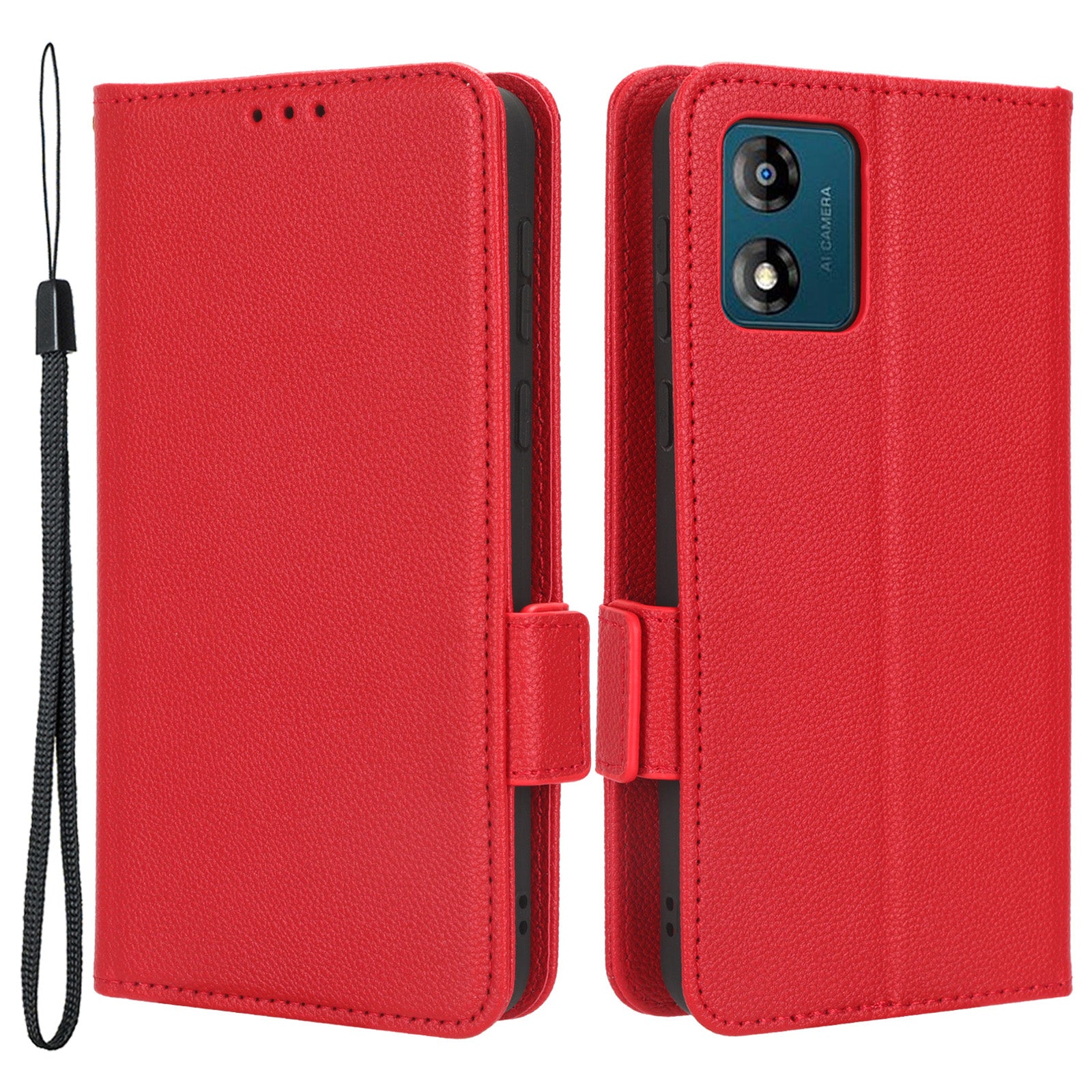 For Motorola Moto E13 4G Phone Case Wallet Stand Litchi Texture PU Leather Dual Magnetic Clasp Phone Cover For Motorola Moto E13 4G Phone Case Wallet Stand Litchi Texture PU Leather Dual Magnetic Clasp Phone Cover